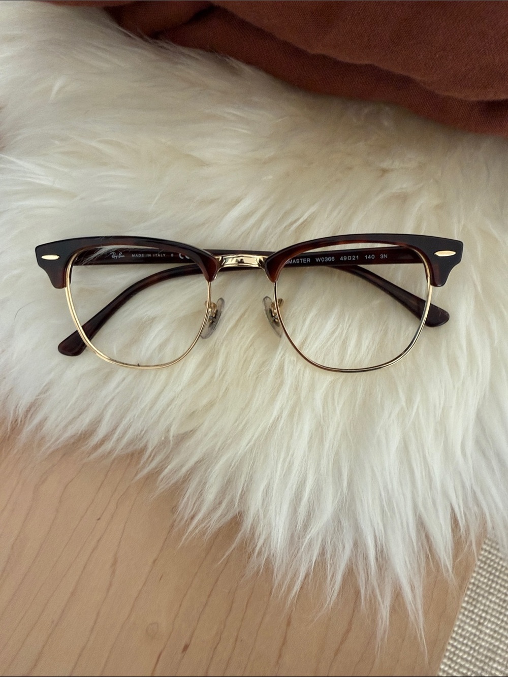 Ray-Ban Clubmaster Style tortoise RX Glasses - NEEDS LENSES!!